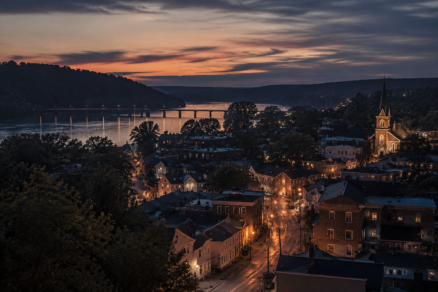 Shepherdstown, West Virginia Night Scene — 3Cupid Cuckold Dating in Shepherdstown, West Virginia