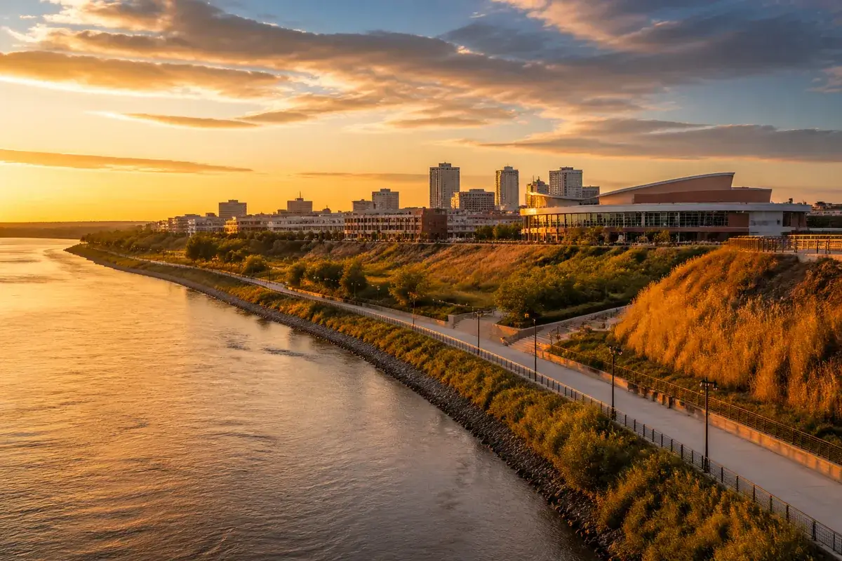 Sioux-city-02-cityscape in Sioux City, Iowa