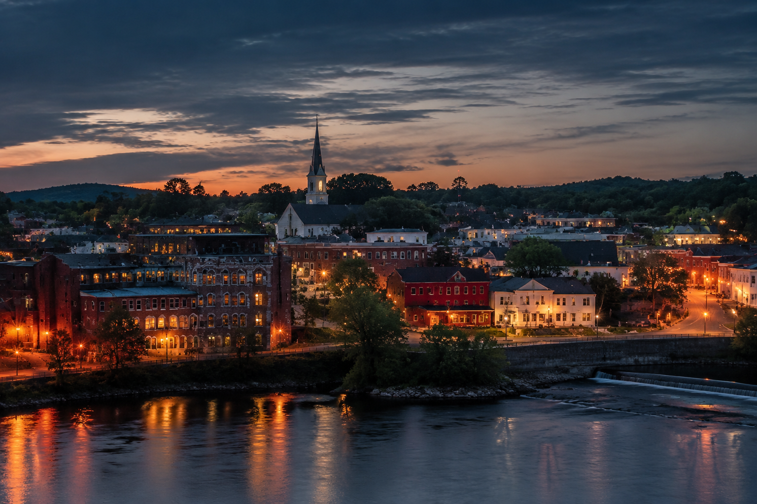 Skowhegan, Maine Night Scene — 3Cupid Cuckold Dating in Skowhegan, Maine