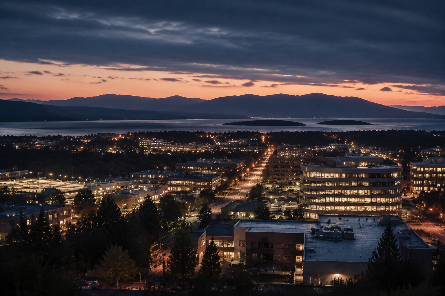 South Burlington, Vermont Night Scene — 3Cupid Cuckold Dating in South Burlington, Vermont
