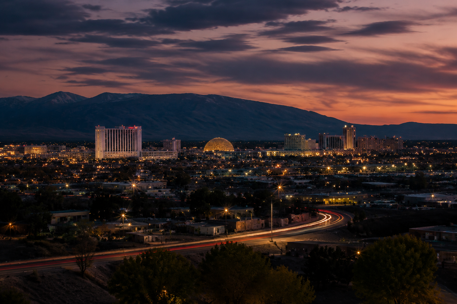 Sparks, Nevada Night Scene — 3Cupid Cuckold Dating in Sparks, Nevada