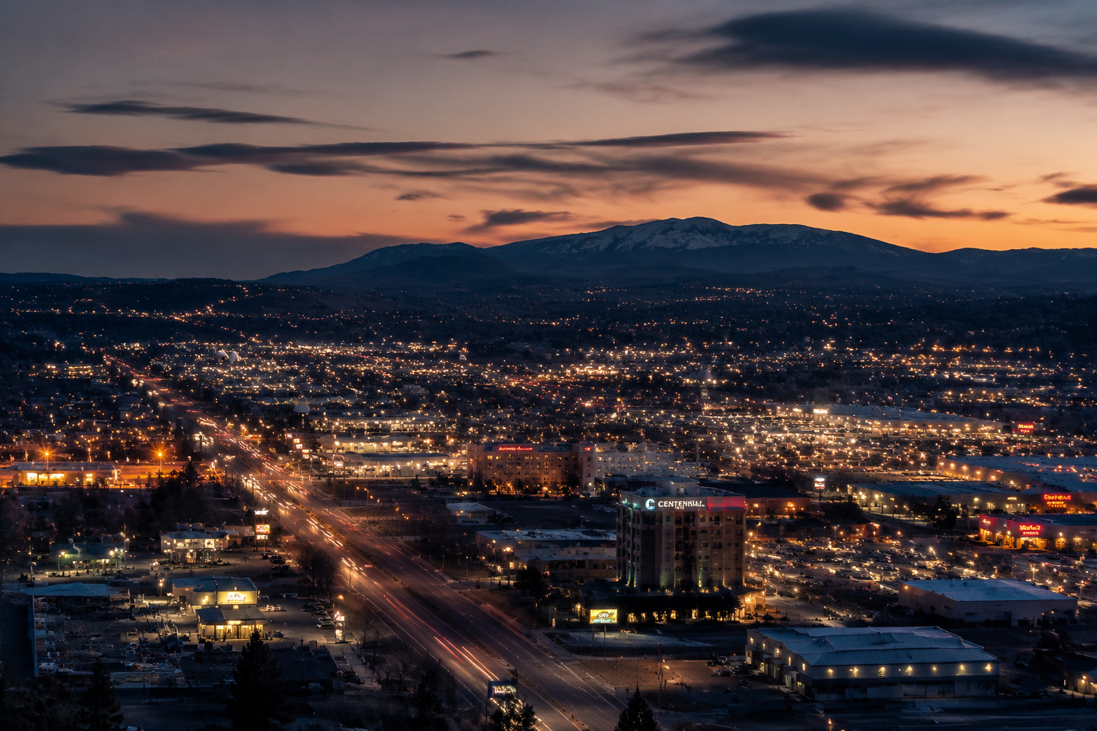 Spokane Valley, Washington Night Scene — 3Cupid Cuckold Dating in Spokane Valley, Washington