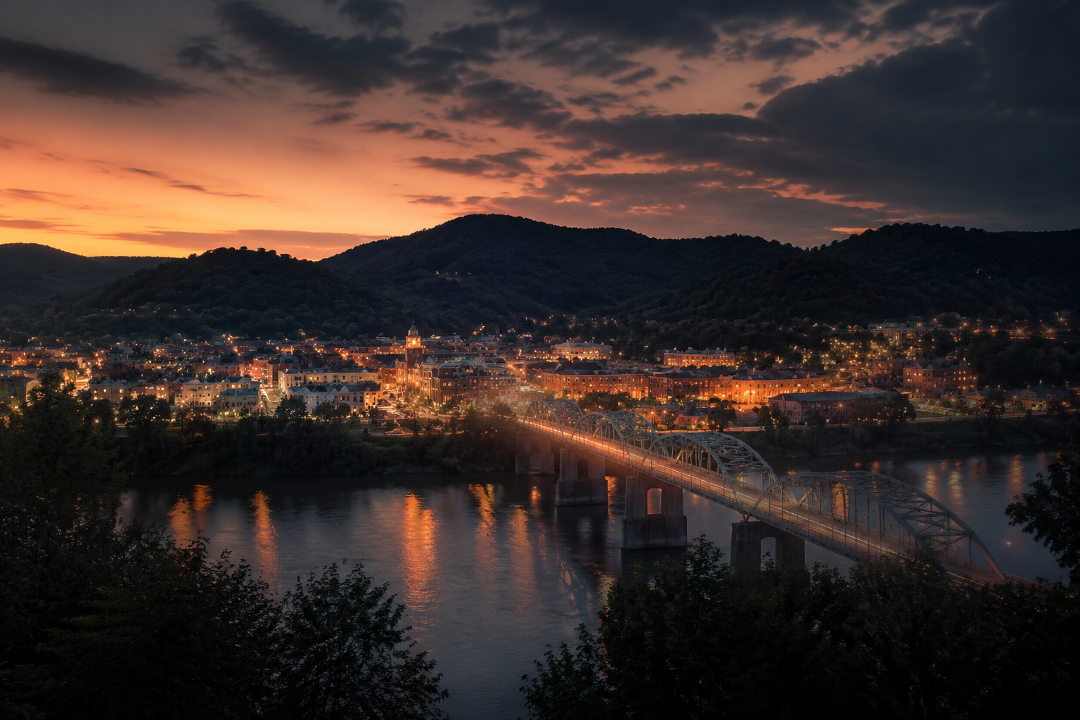 Summersville, West Virginia Night Scene — 3Cupid Cuckold Dating in Summersville, West Virginia