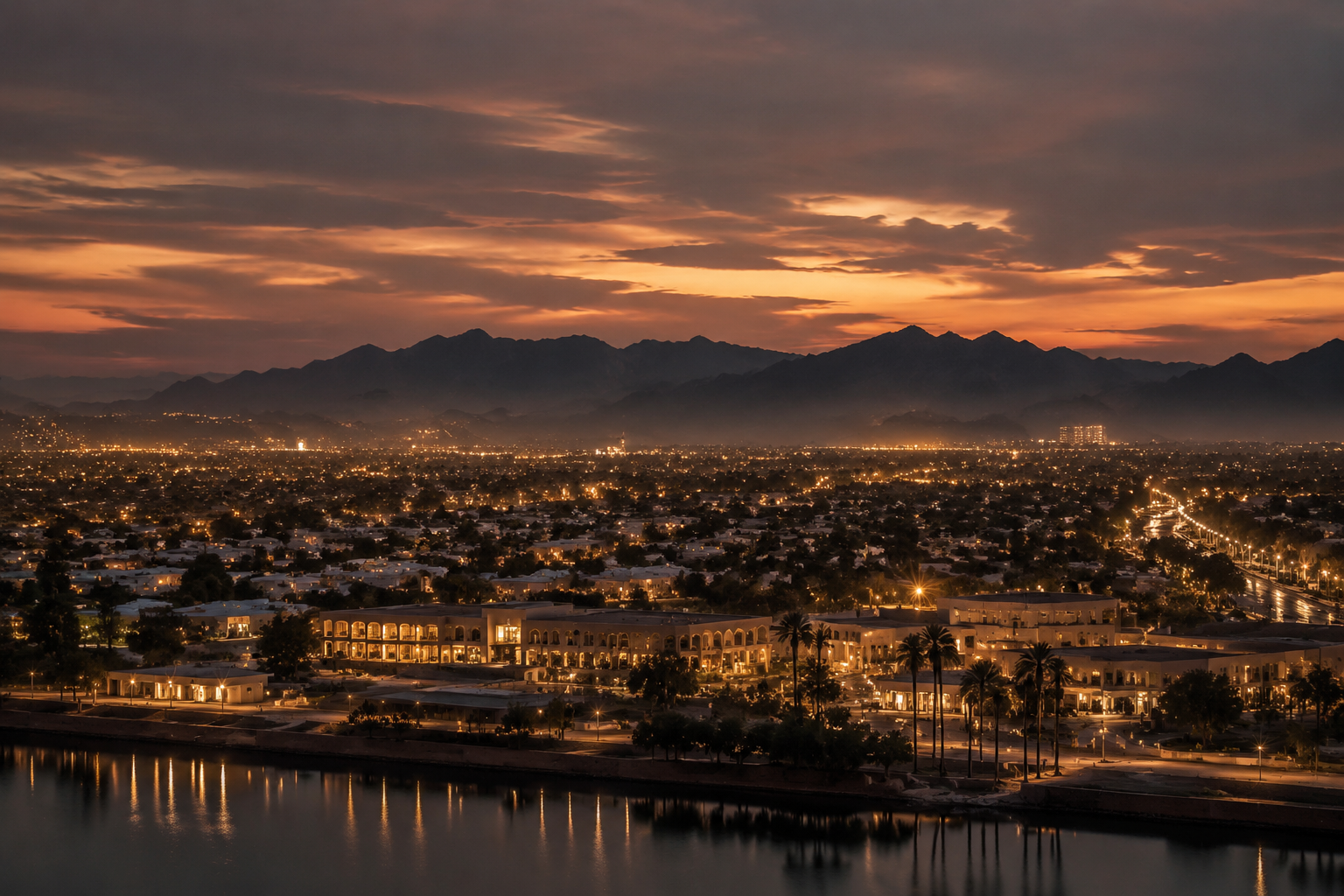 Sun City, Arizona Night Scene — 3Cupid Cuckold Dating in Sun City, Arizona