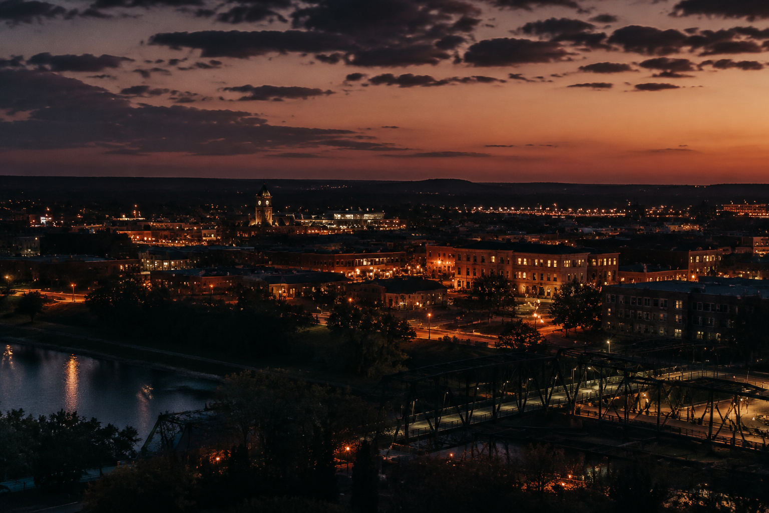 Tahlequah, Oklahoma Night Scene — 3Cupid Cuckold Dating in Tahlequah, Oklahoma