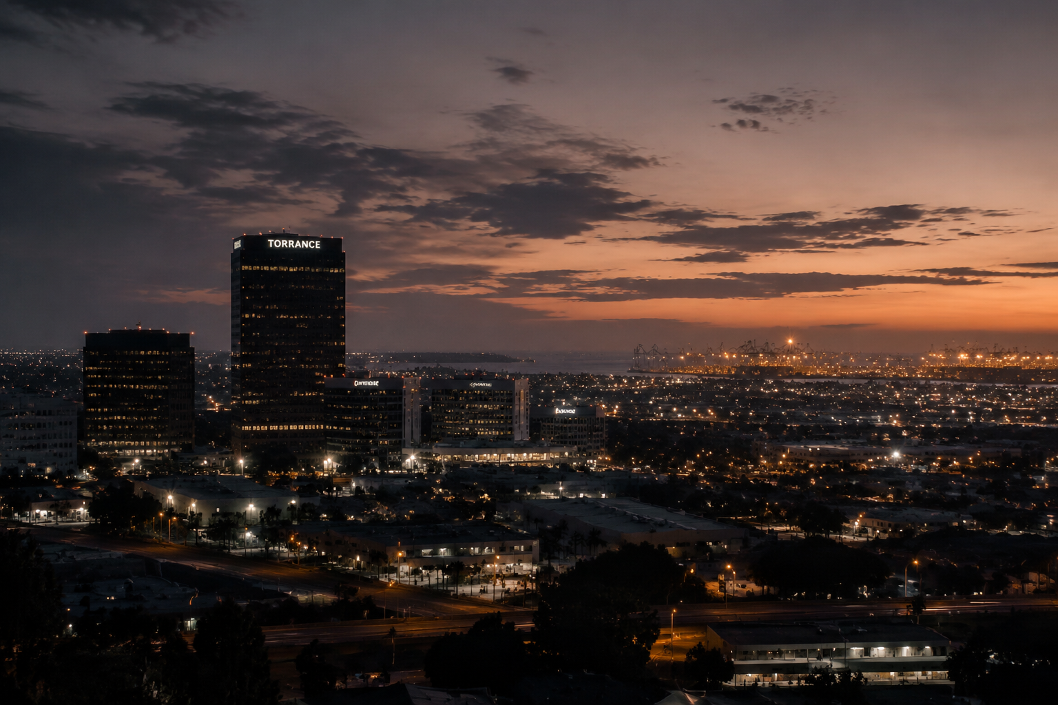 Torrance, California Night Scene — 3Cupid Cuckold Dating in Torrance, California