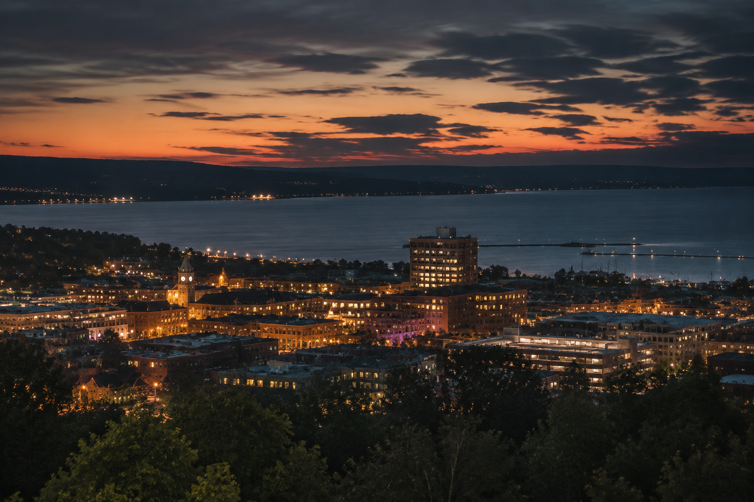 Traverse City, Michigan Night Scene — 3Cupid Cuckold Dating in Traverse City, Michigan