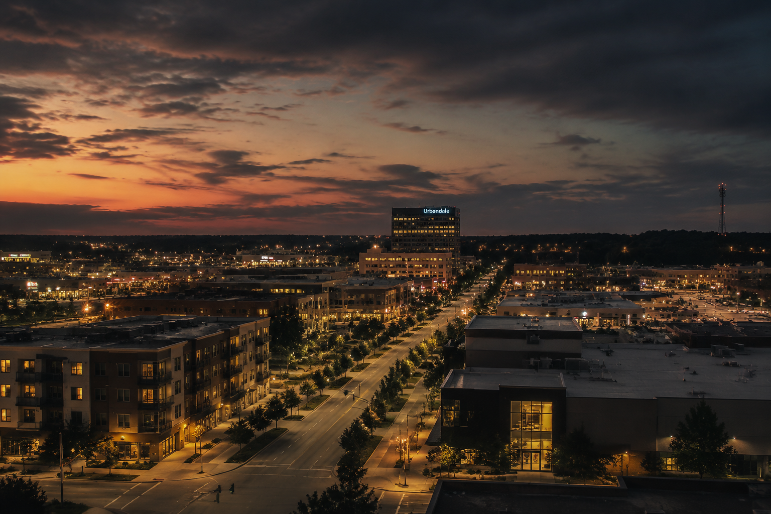 Urbandale, Iowa Night Scene — 3Cupid Cuckold Dating in Urbandale, Iowa