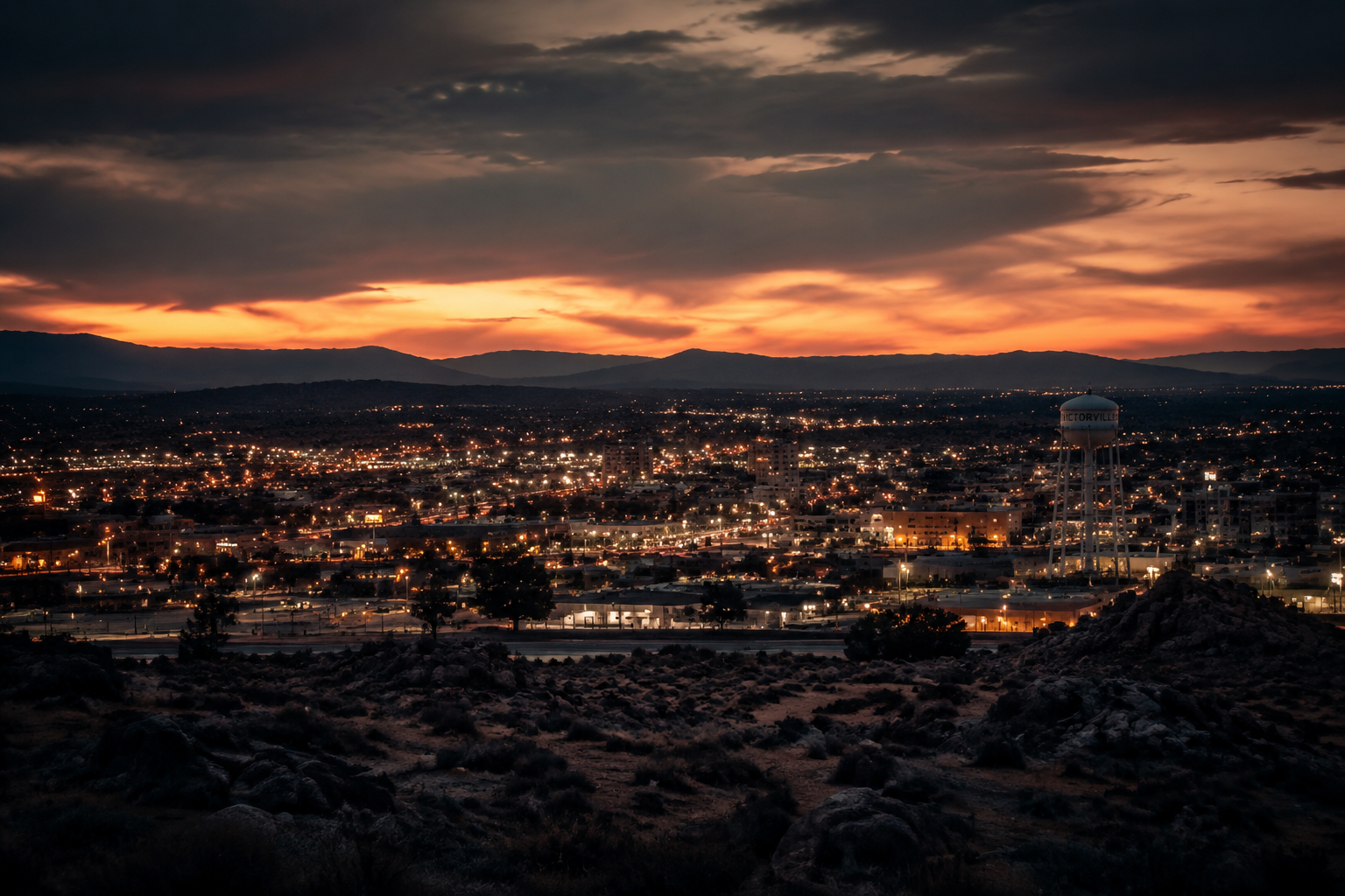 Victorville, California Night Scene — 3Cupid Cuckold Dating in Victorville, California