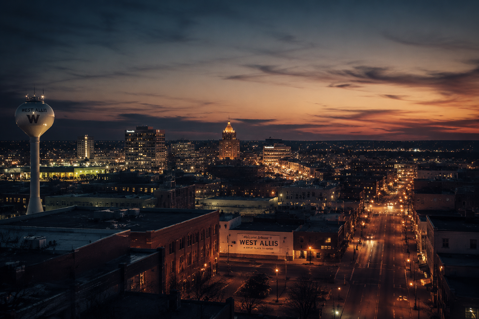 West Allis, Wisconsin Night Scene — 3Cupid Cuckold Dating in West Allis, Wisconsin