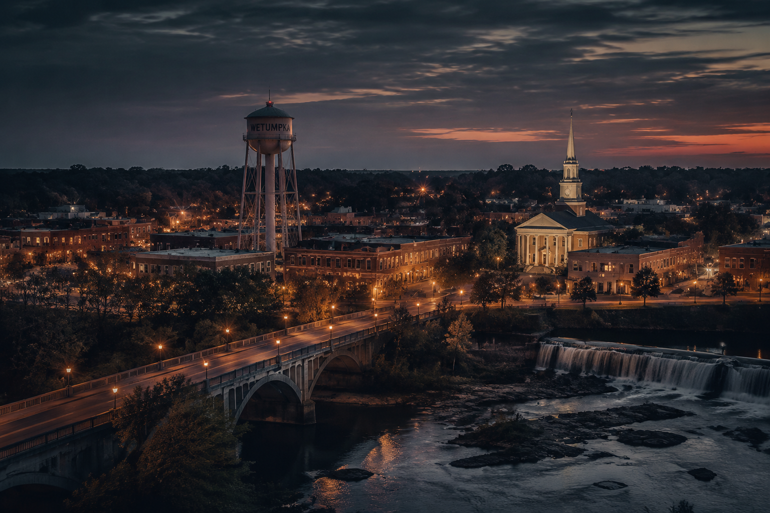 Wetumpka, Alabama Night Scene — 3Cupid Cuckold Dating in Wetumpka, Alabama