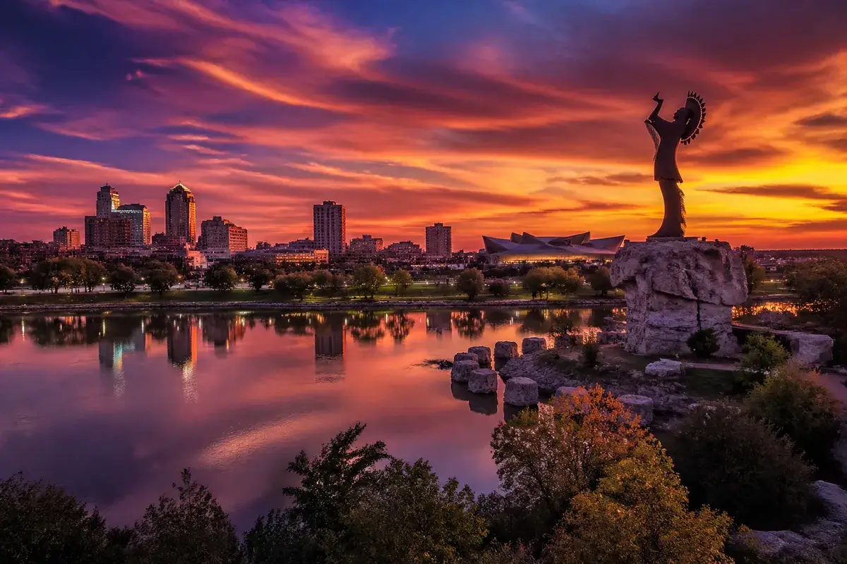 Wichita-02-cityscape in Wichita, Kansas