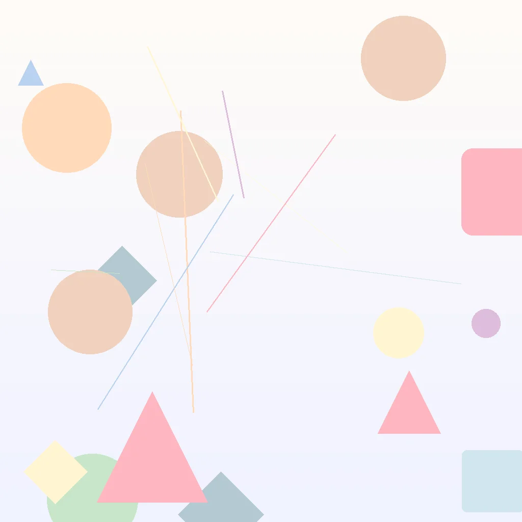 Geometric balance scale with heart and shield symbols