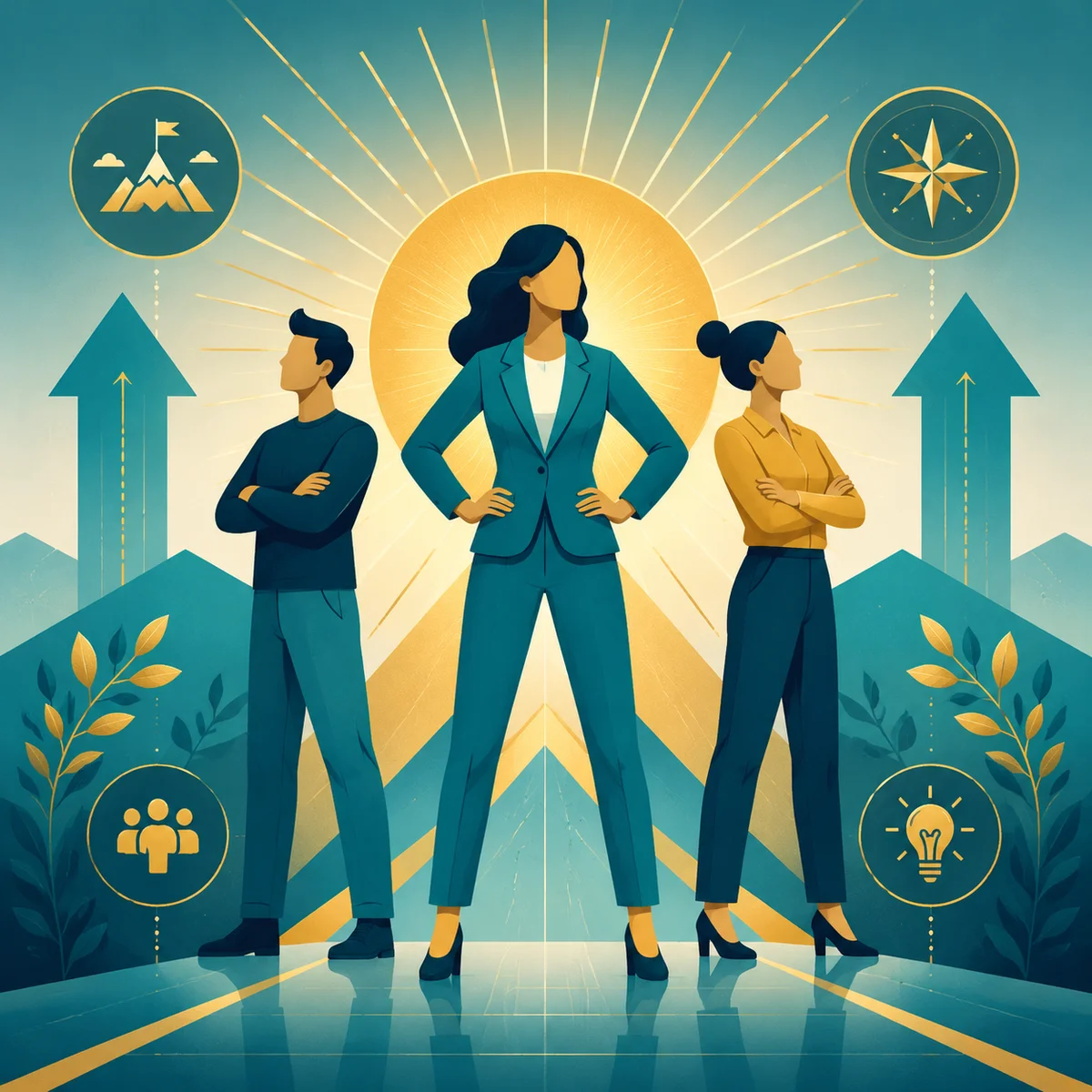 Infographic illustration of a scale balancing couple privilege on one side and third partner equity on the other, clean data-visualization style