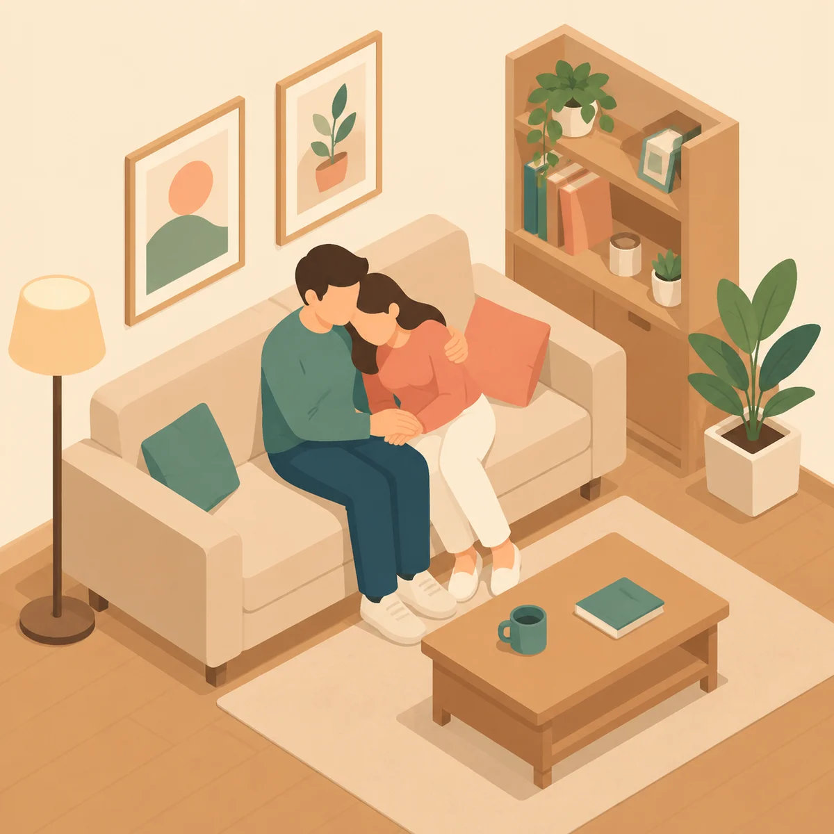 first threesome illustration 6