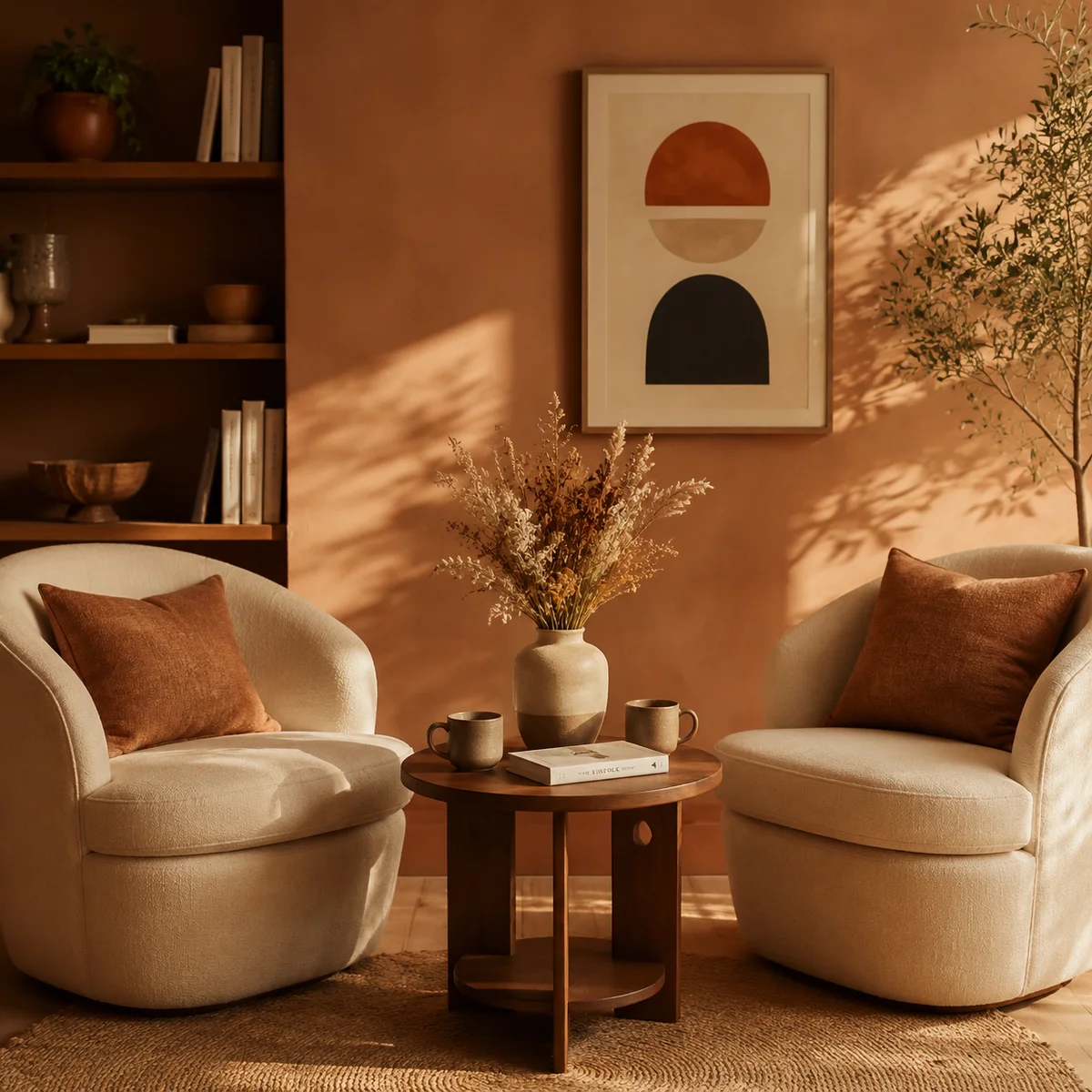 Two armchairs facing each other creating space for difficult conversations editorial photo