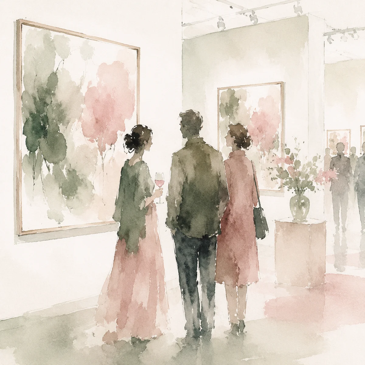 watercolor-soft illustration for meet threesome partners offline — image 4 of 6