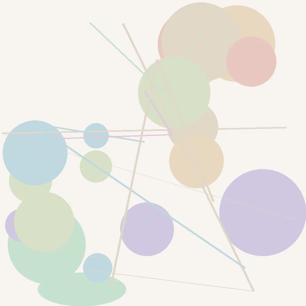 Three overlapping translucent circles in triangular arrangement, showing multiple connection patterns