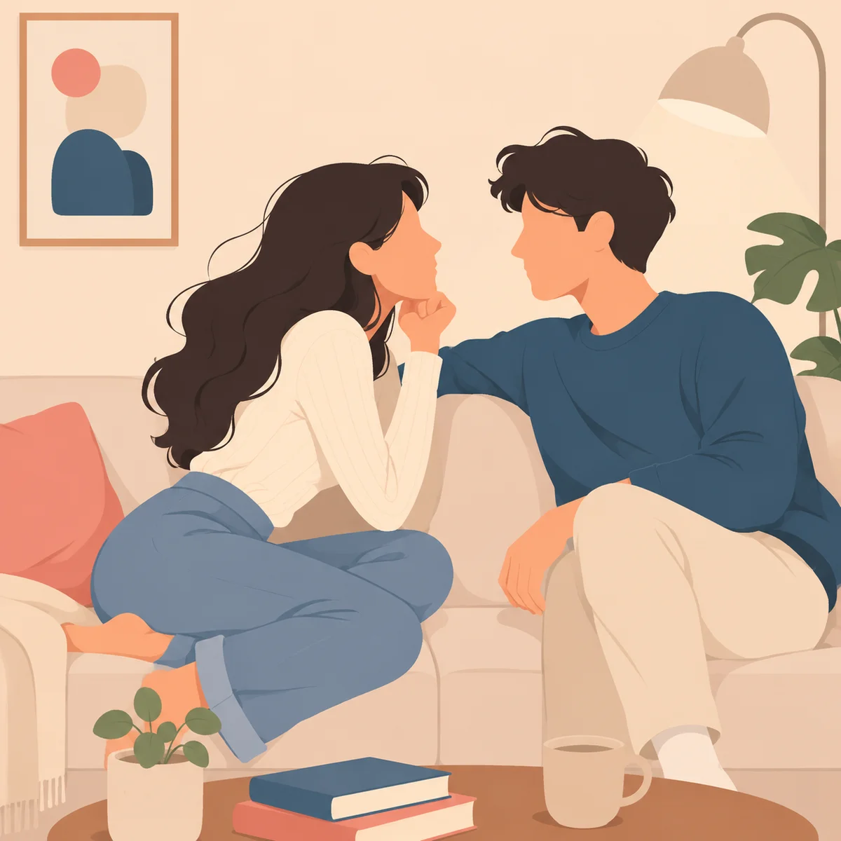 Illustration 1 for How to Handle Being the More Interested Partner in Threesome Dating
