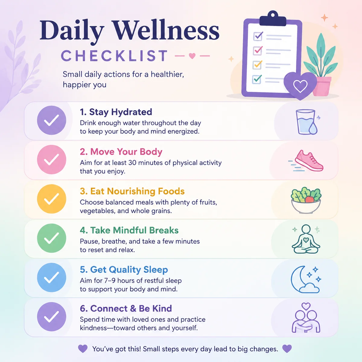 Infographic checklist with checkmark icons for friendship readiness evaluation