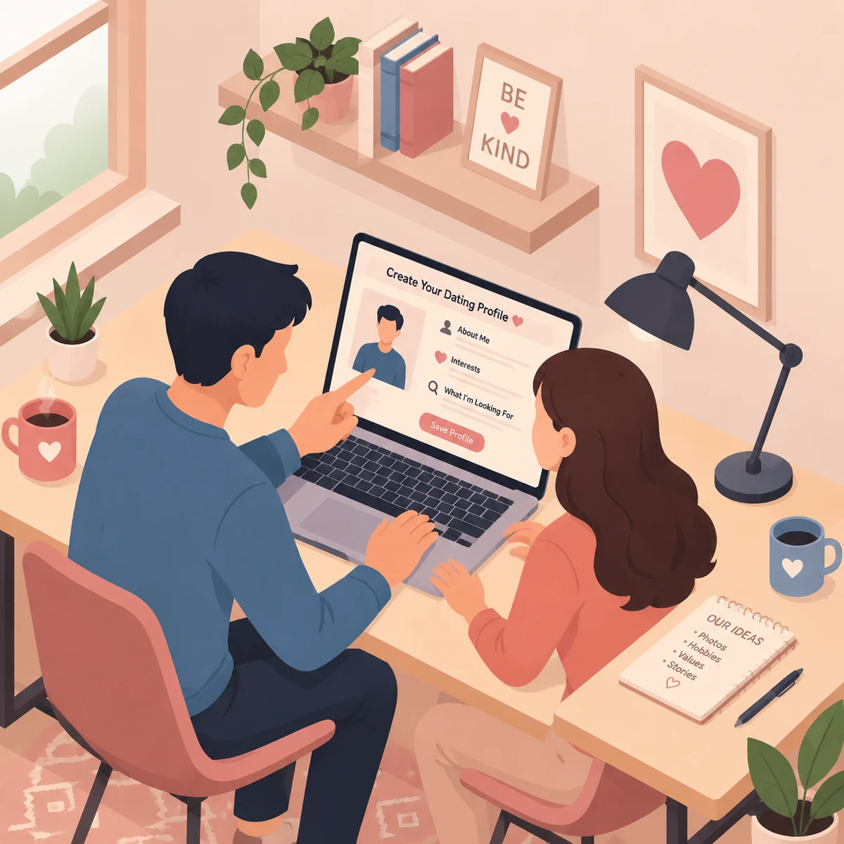threesome dating profile illustration 1