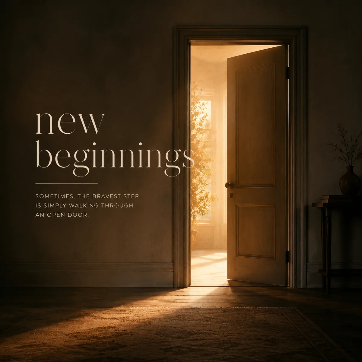 Open door with warm golden light, symbolizing relationship transformation through unicorn dating