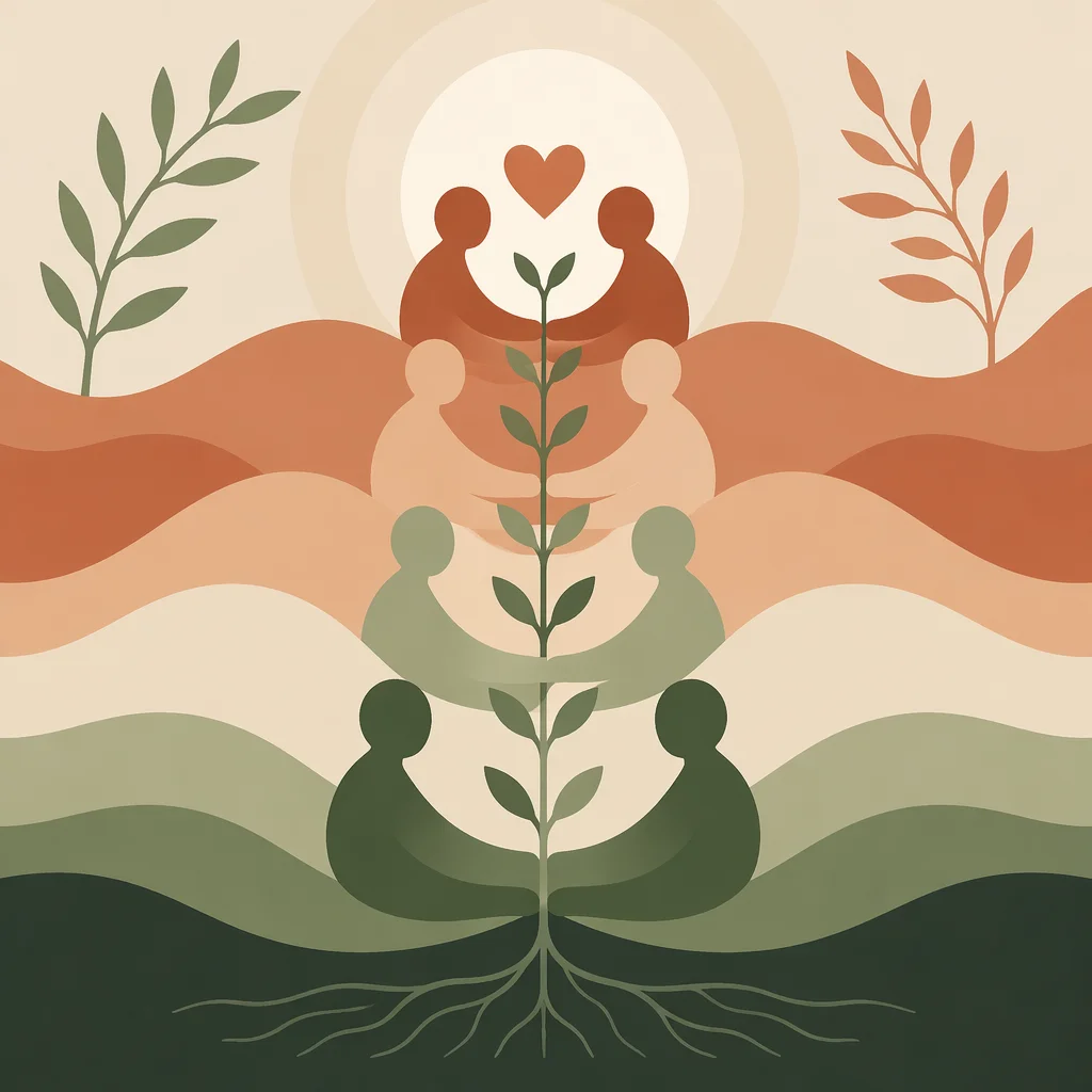 Flat vector illustration of ongoing commitment and relationship growth
