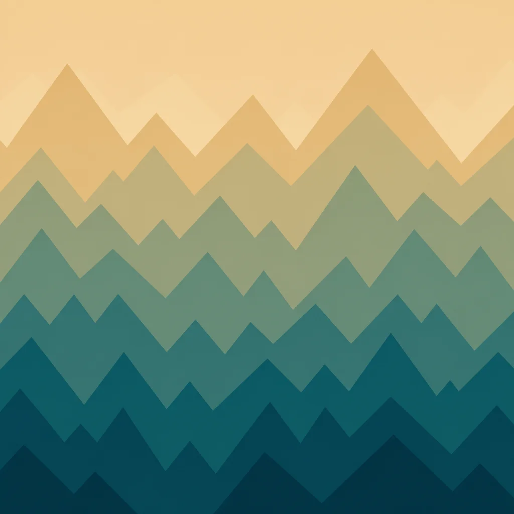 Geometric pattern showing emotional life in enm has peaks and valleys