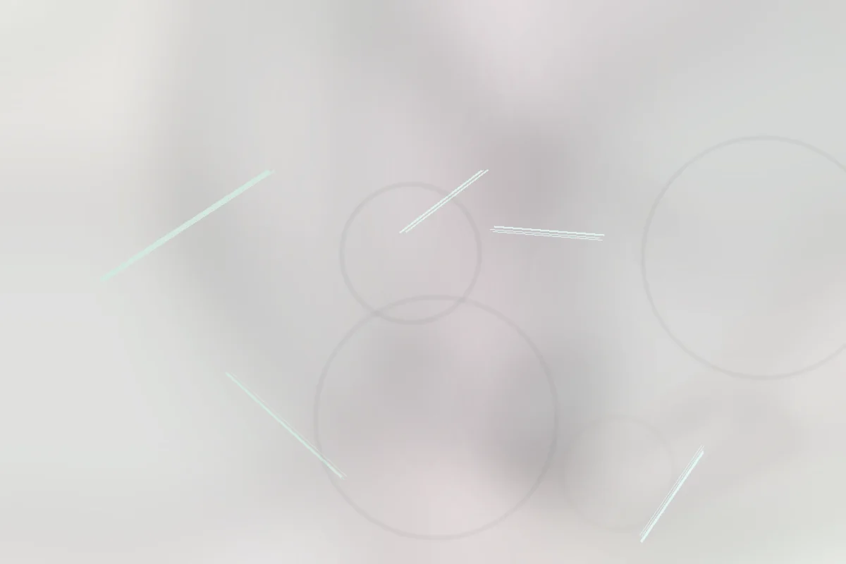 Abstract watercolor interconnected circles representing polycule balance