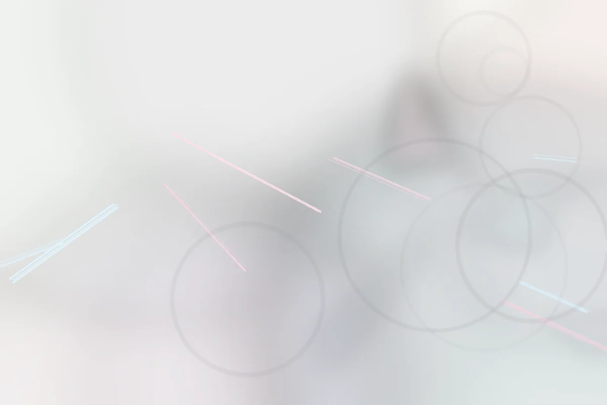 Abstract watercolor geometric forms suggesting mutual understanding