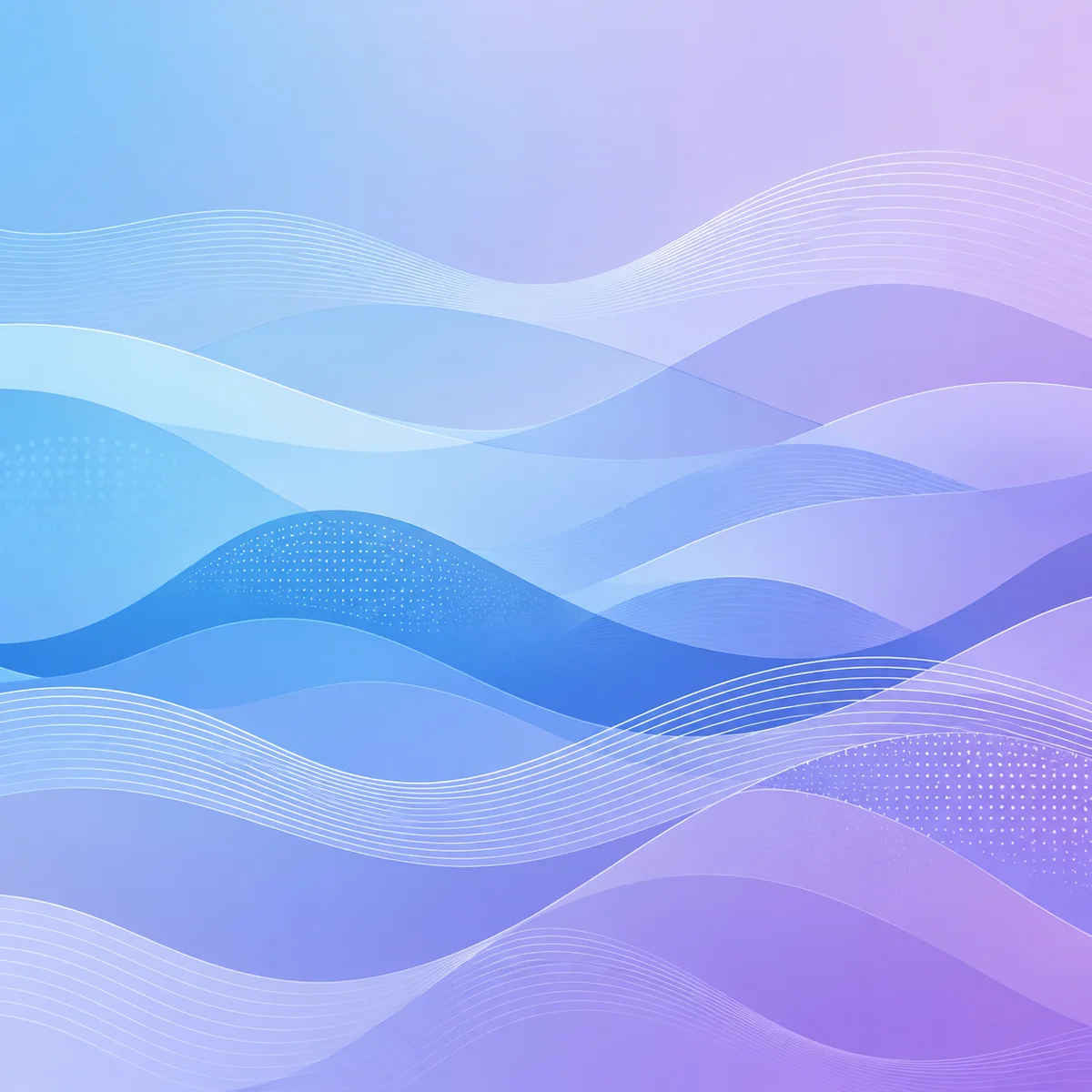 Geometric wave patterns pastel blues lavender flowing horizontally symbolizing emotional waves