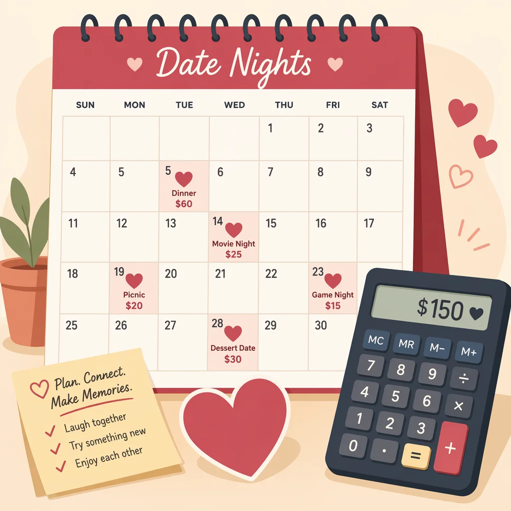 Flat vector illustration - polyamory financial planning