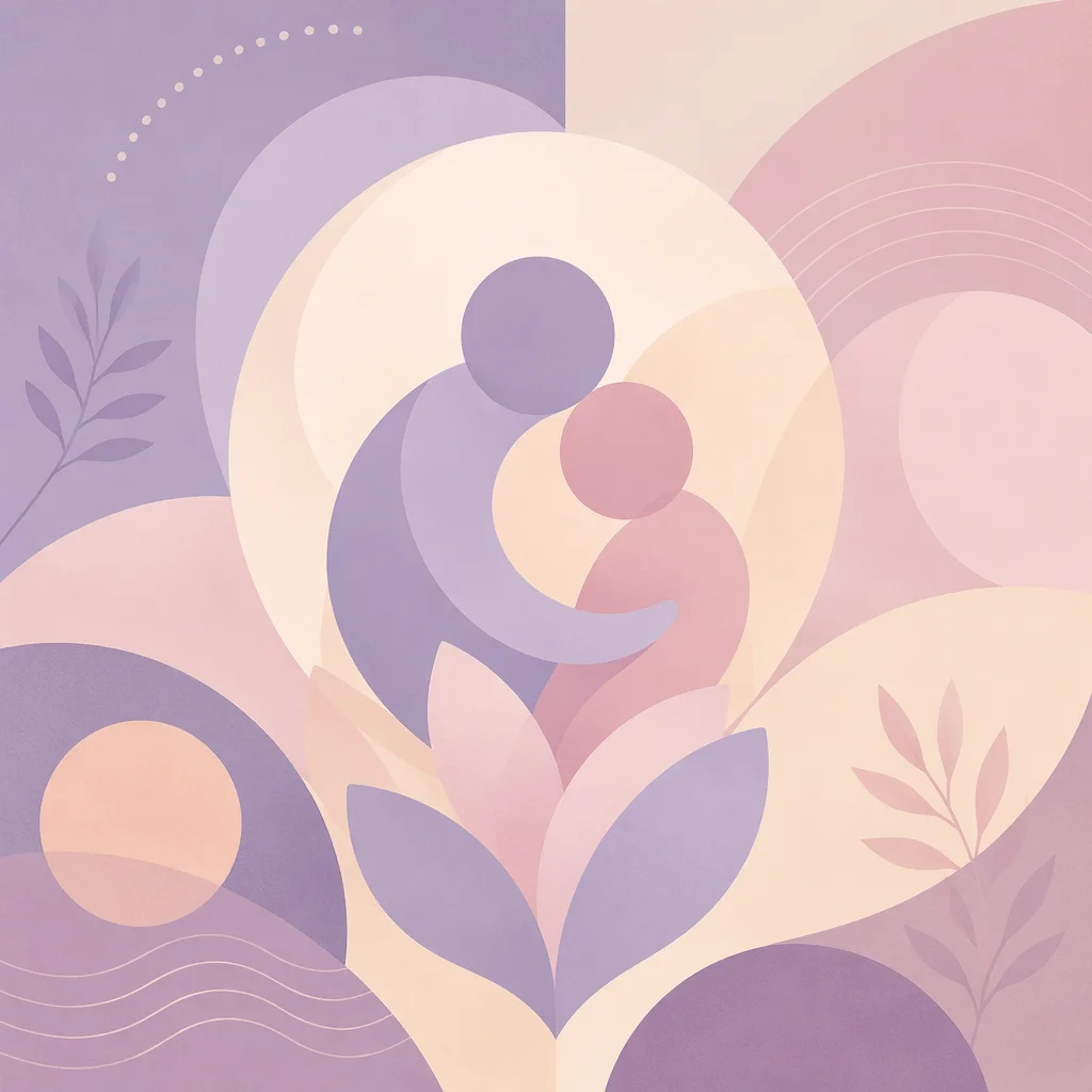 Abstract geometric illustration of aftercare and reconnection