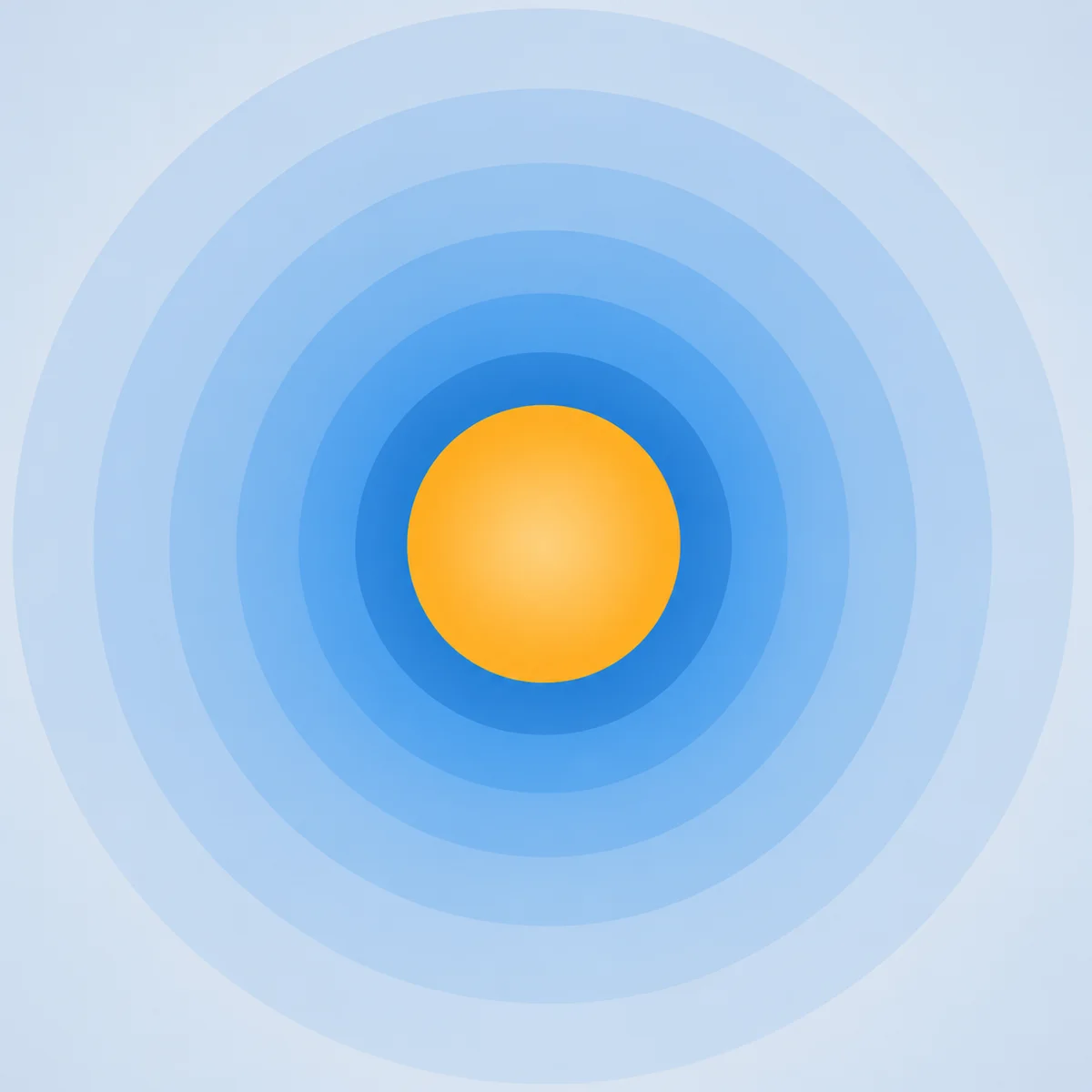 Minimalist gradient circles symbolizing personal boundaries and self-awareness for third partners