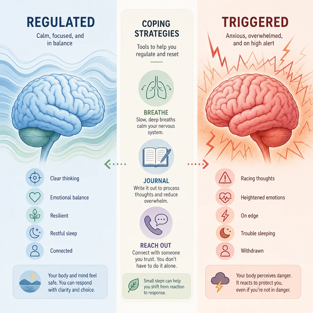 Infographic illustrating anxiety in enm often follows predictable patterns — recognizing them is the first step toward managing them effectively
