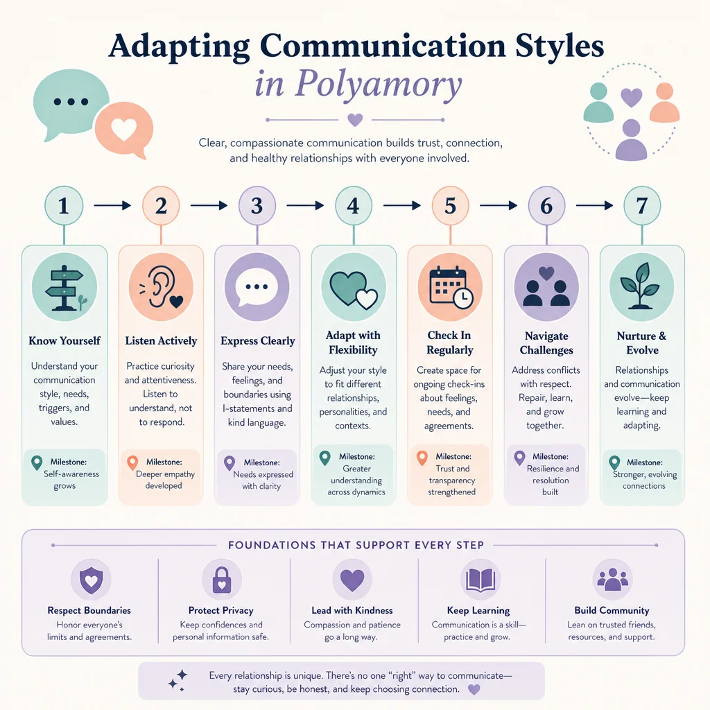 Process flow diagram for adapting communication styles step by step