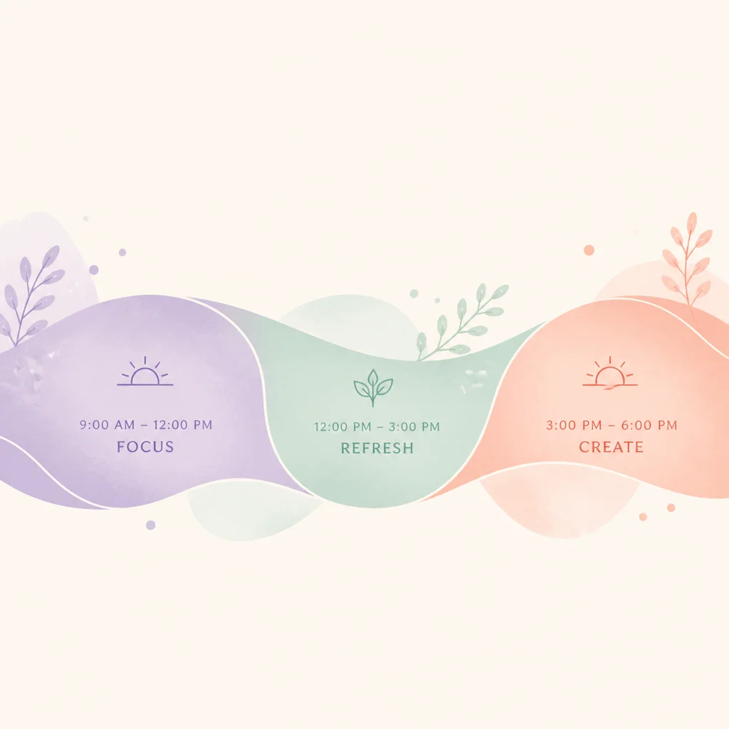 Visual timeline of balanced scheduling across multiple polyamory relationships