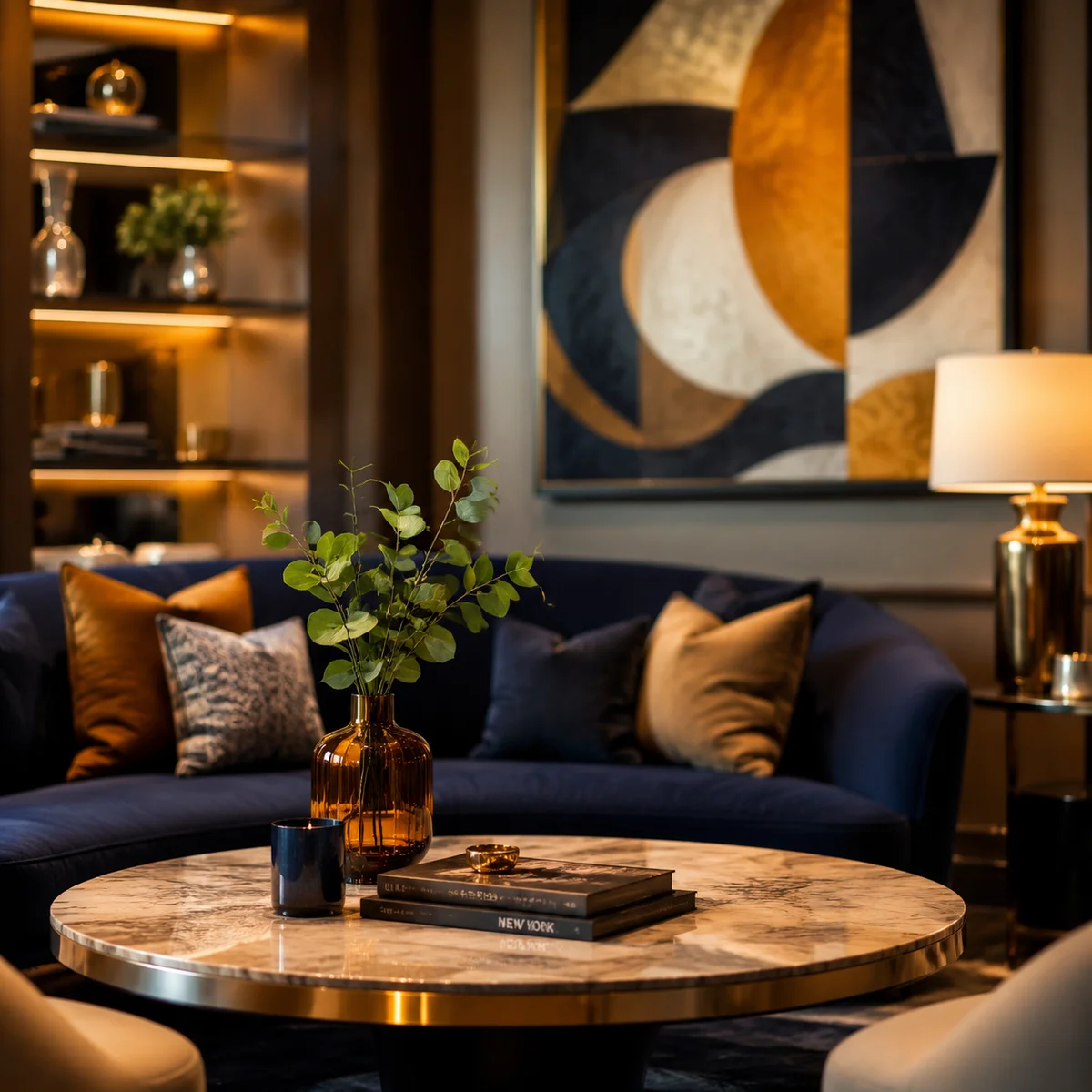 Warm editorial photograph of sophisticated lounge setting representing swinging lifestyle spaces