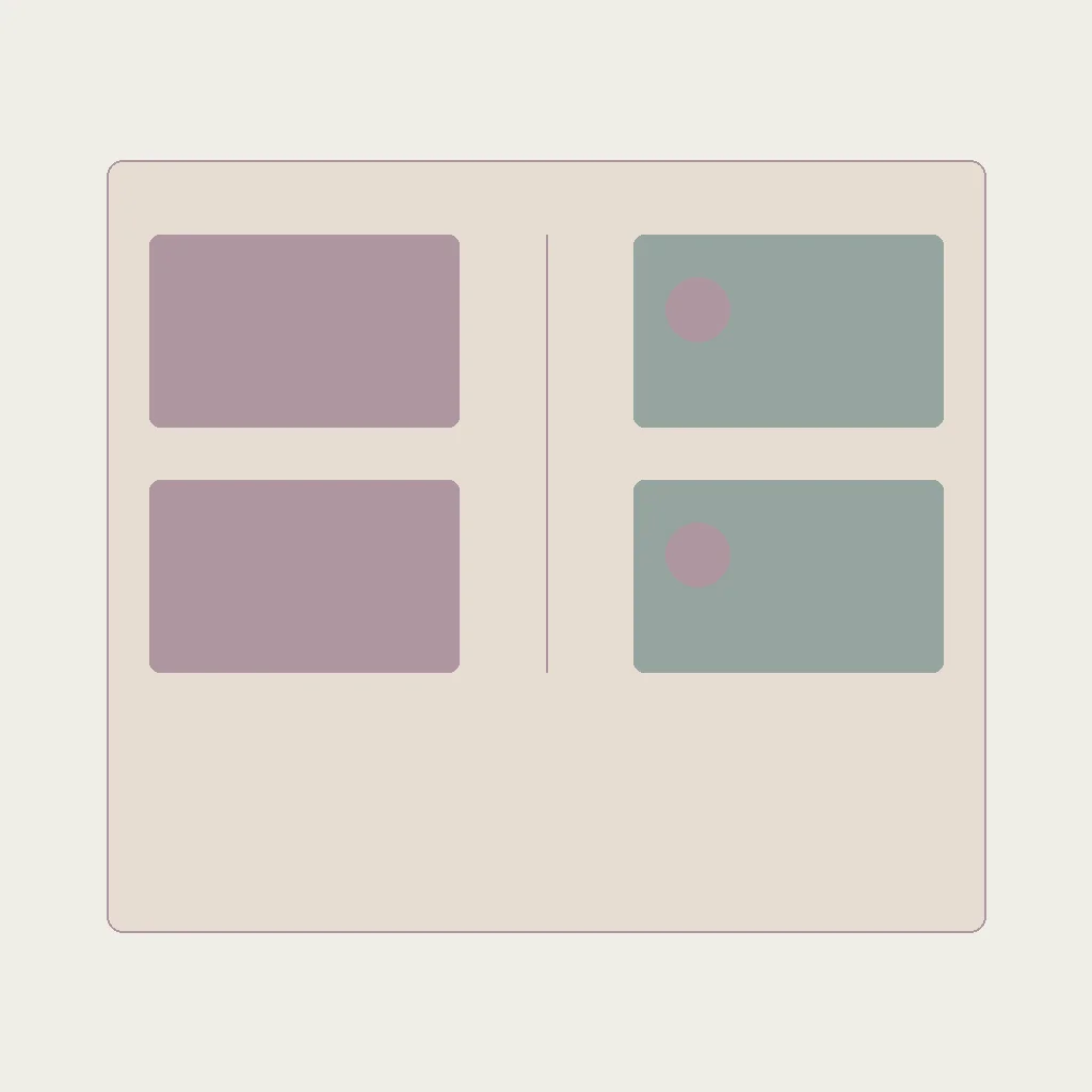 Flat vector comparison chart with icons for trust privacy risk and chemistry