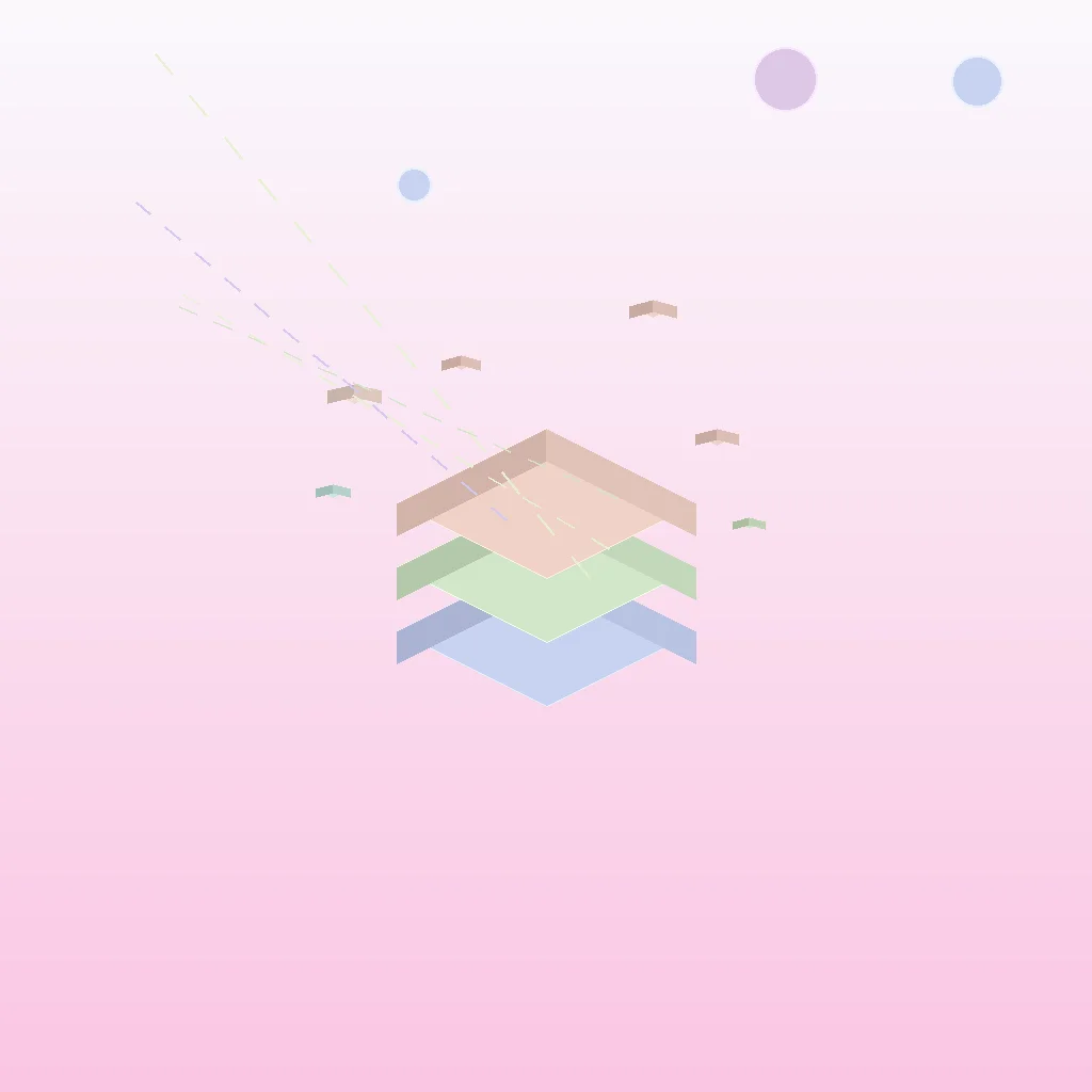 Isometric 3D illustration of two smartphones with secure and warning messaging icons