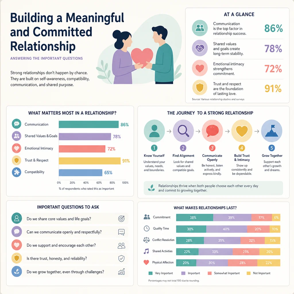 Infographic design with pastel charts representing structured pre-threesome communication