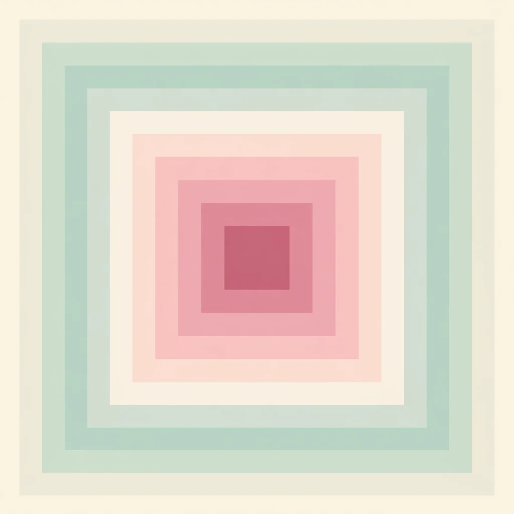 Nested squares radiating outward depicting layers of trust built through communication