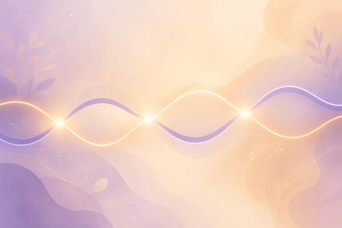 Flowing waveform lines intersecting representing ongoing communication in cuckold agreements