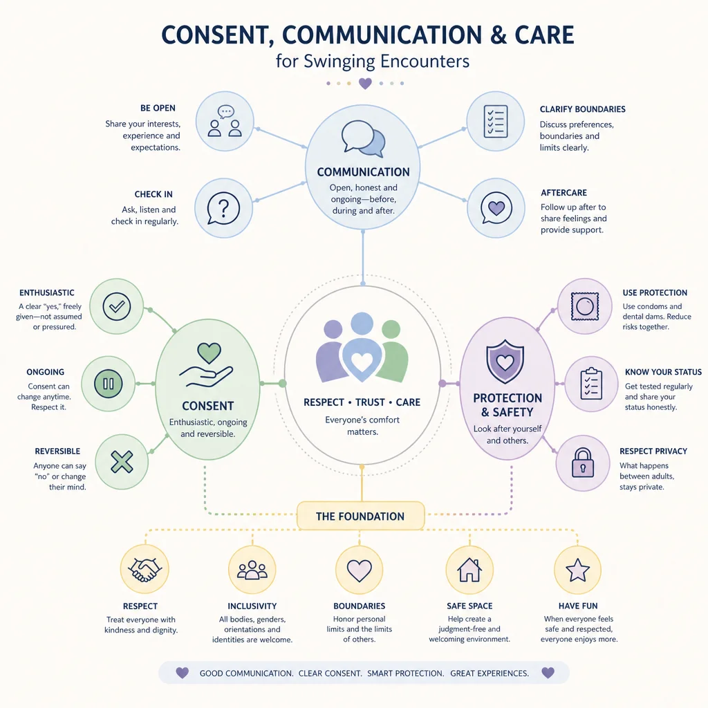 Circular consent spectrum diagram from yes to no