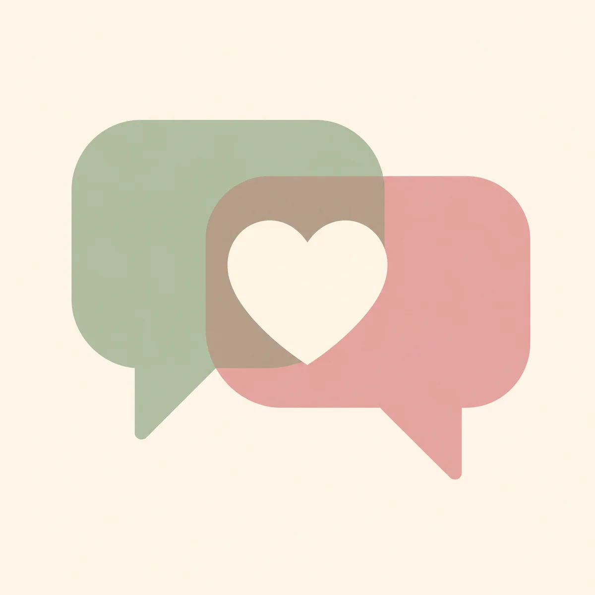 Communication icons representing open hotwife relationship boundary talks
