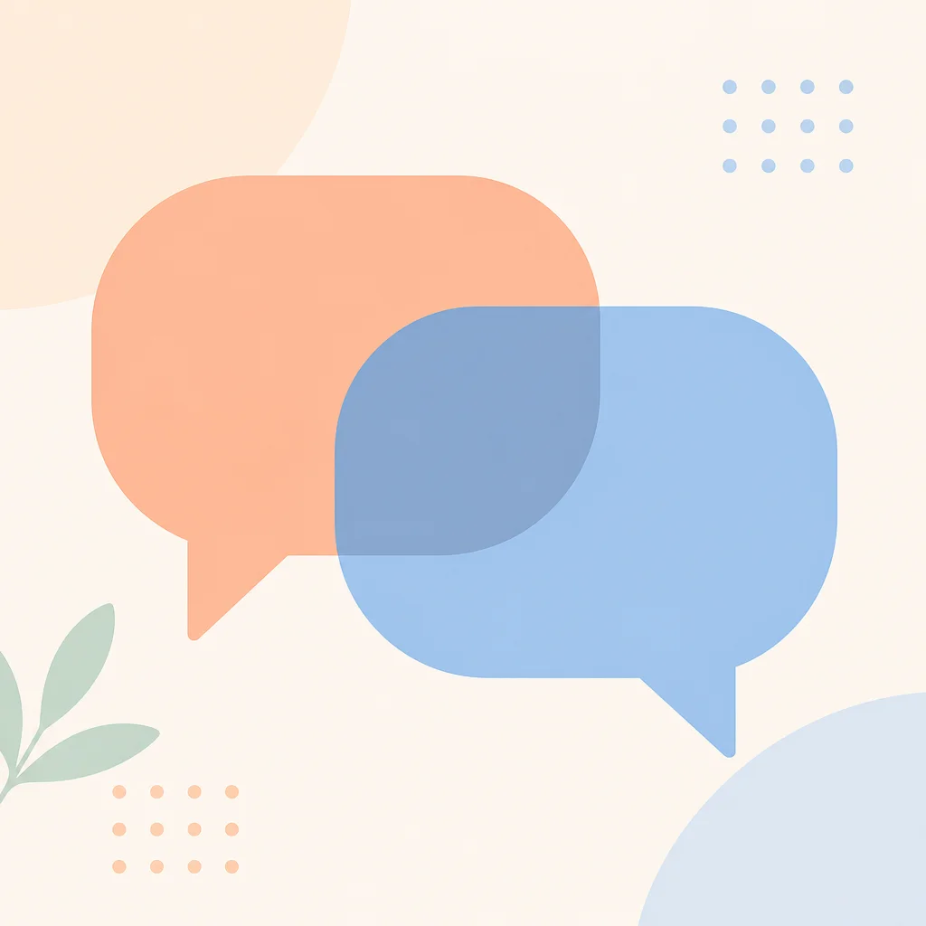 Geometric illustration of dialogue about a one penis policy