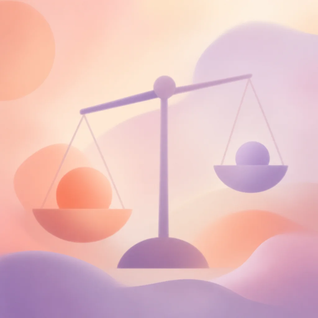 Abstract illustration of unequal balance representing a one penis policy power imbalance