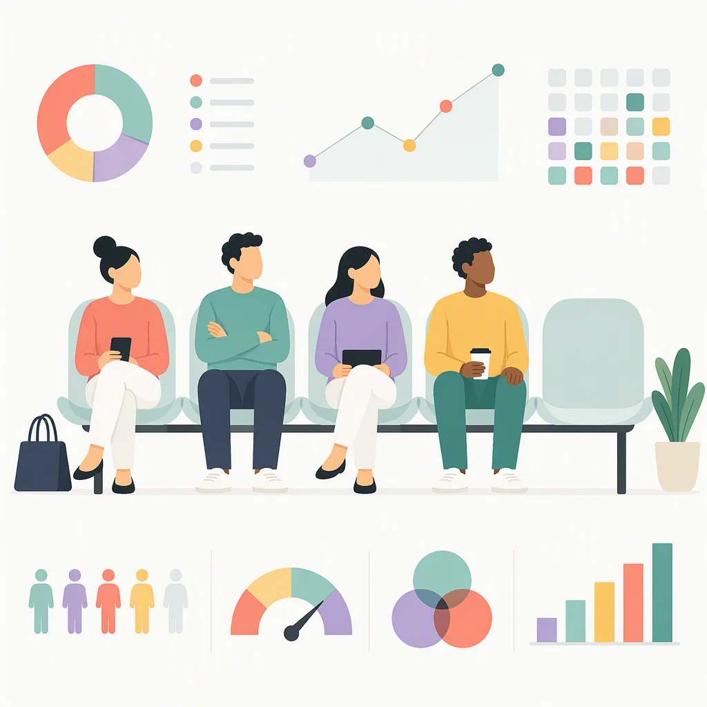 Grief in non-monogamy shown as one empty seat among several filled seats in a flat infographic