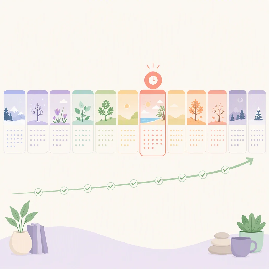 A monthly scheduling chart for RADAR check-ins