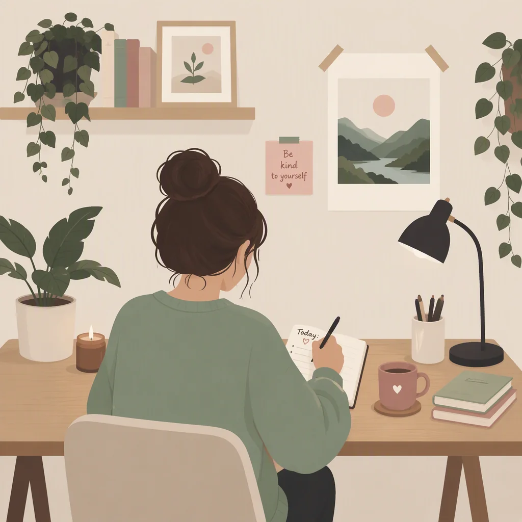A person journaling alone while considering polyamory